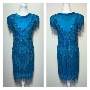 Vintage Silk Beaded dress